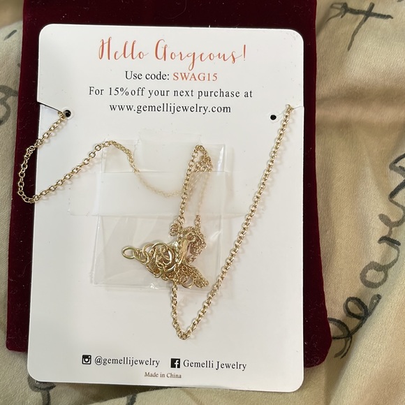 Gold plated heart necklace - Picture 4 of 4